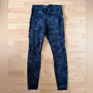 Lululemon Black Camouflage Leggings